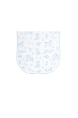 Blue Lone Star Toile Burp Cloth