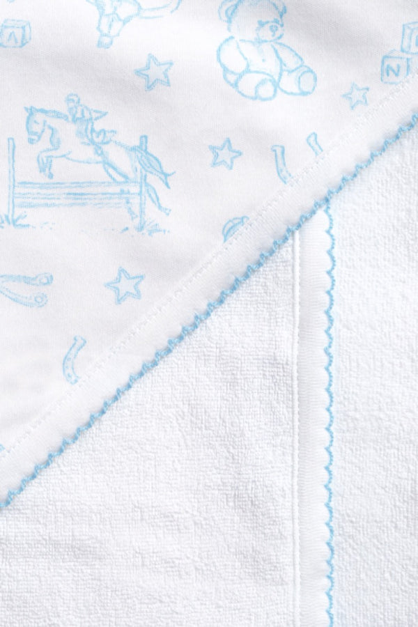 Blue Lone Star Toile Towel