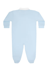 Mini Voyages Embroidery Snap Footie