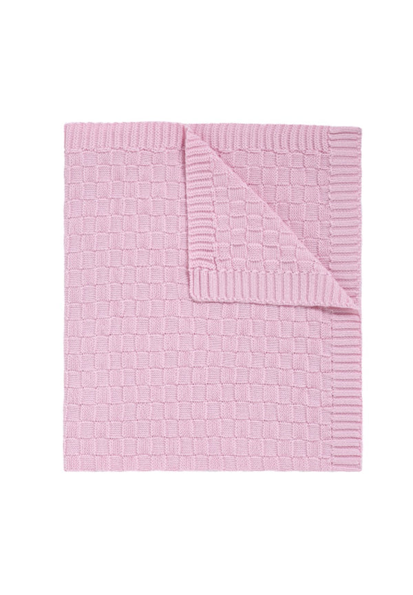 Basket Weave Knit Blanket