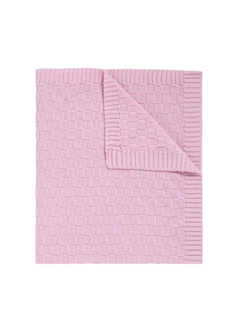 Basket Weave Knit Blanket