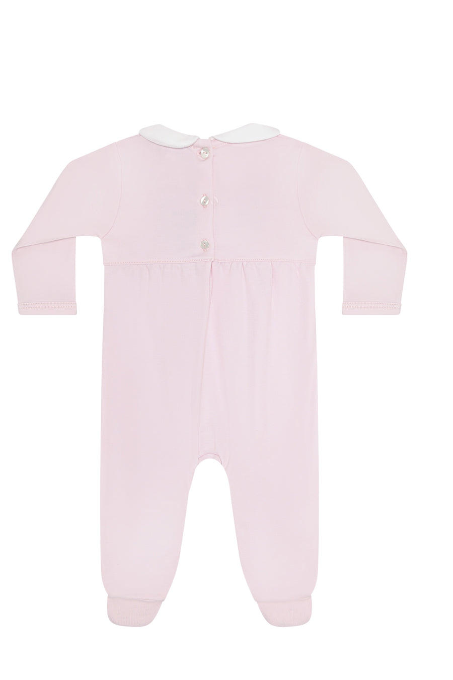 Pink Puppy Love Embroidery Footie