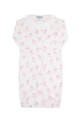 Pink Puppy Love Print Converter Gown