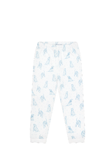 Blue Puppy Love Print Pajamas