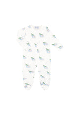 Pink Merry Sleighs Zipper Footie