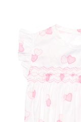 Sweetheart Woven Smocked Bubble