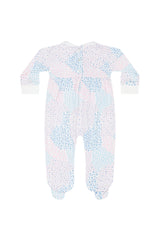 Patchwork Smocked Footie
