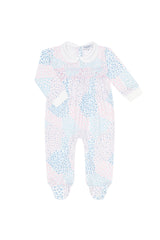 Patchwork Smocked Footie
