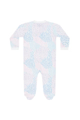 Patchwork Zipper Footie