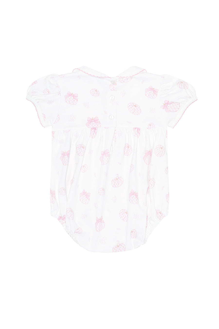 Pink Pumpkin Patch Smocked Bubble