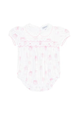 Pink Pumpkin Patch Smocked Bubble