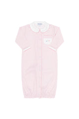 Pink Herringbone Embroidered Converter Gown