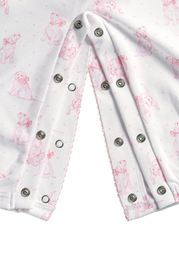 Pink Puppy Love Print Converter Gown