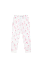 Pink Puppy Love Print Pajamas