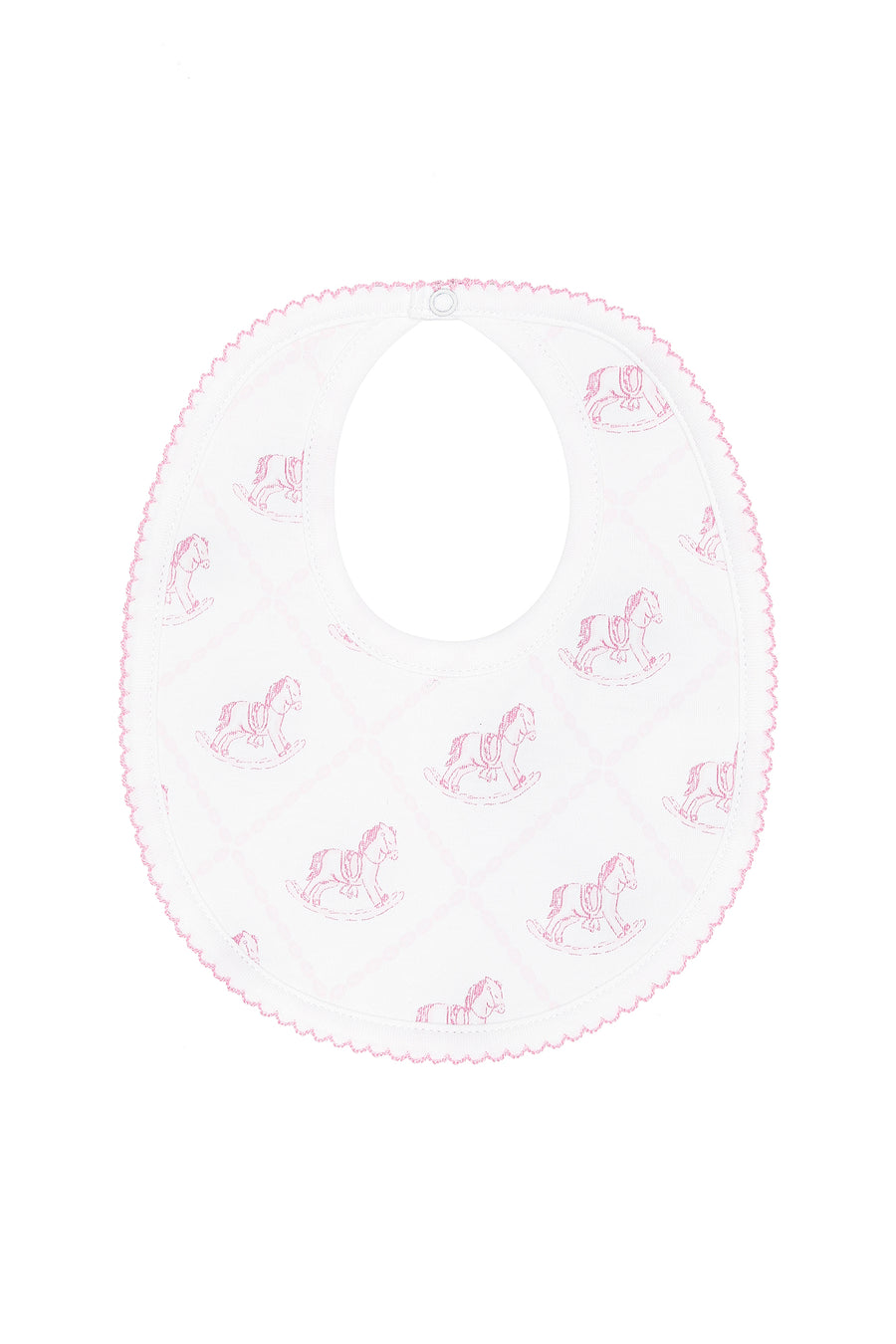 Pink Rocking Horse Bib