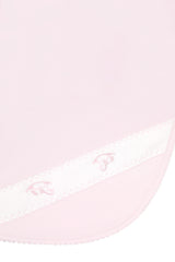 Pink Rocking Horse Embroidered Blanket