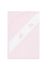 Pink Rocking Horse Embroidered Blanket