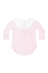 Pink Rocking Horse Embroidered Bubble LS
