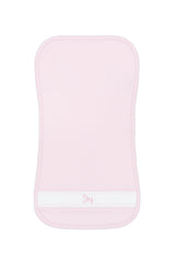 Pink Rocking Horse Embroidered Burp Cloth