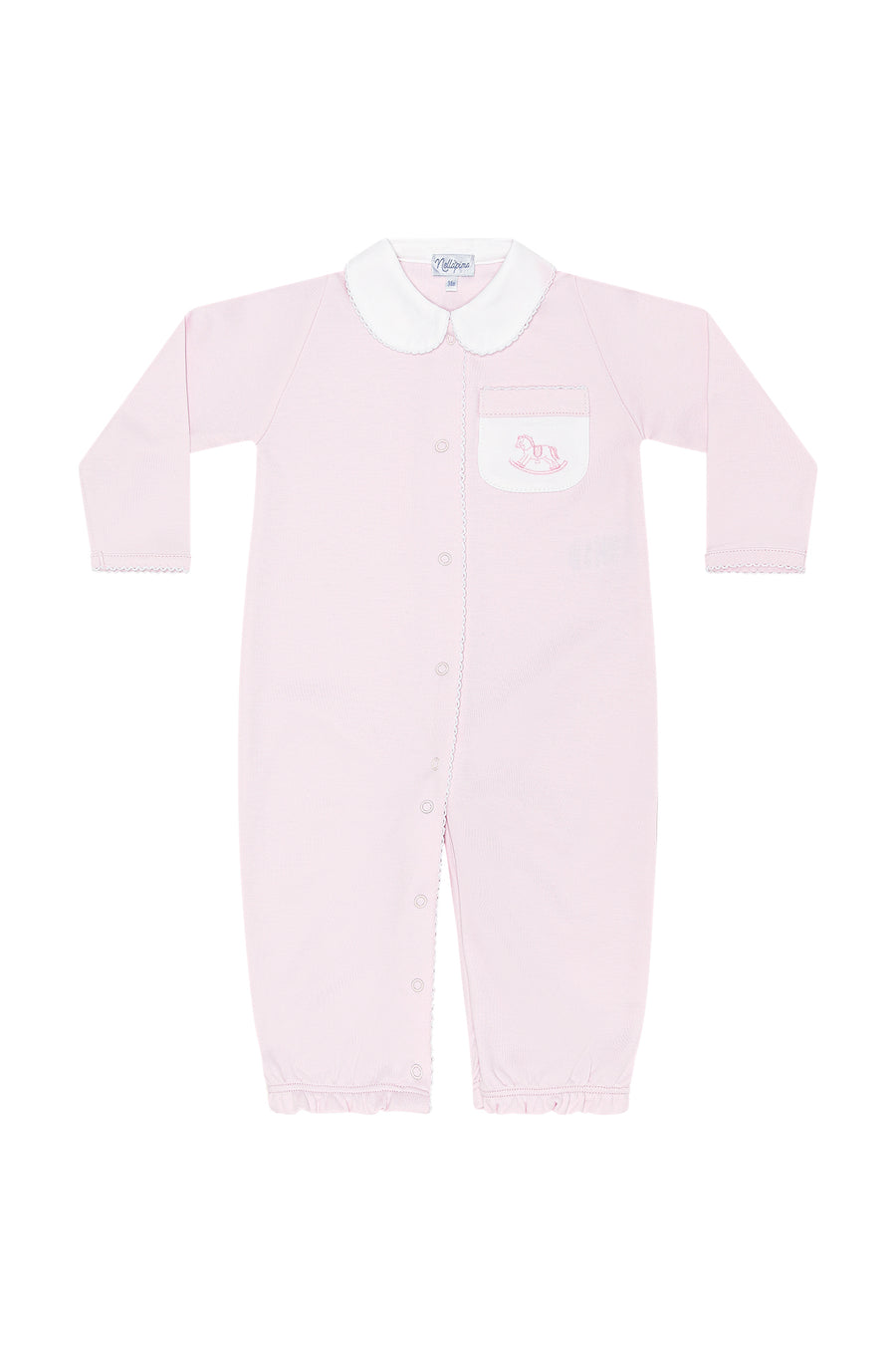 Pink Rocking Horse Embroidered Converter Gown