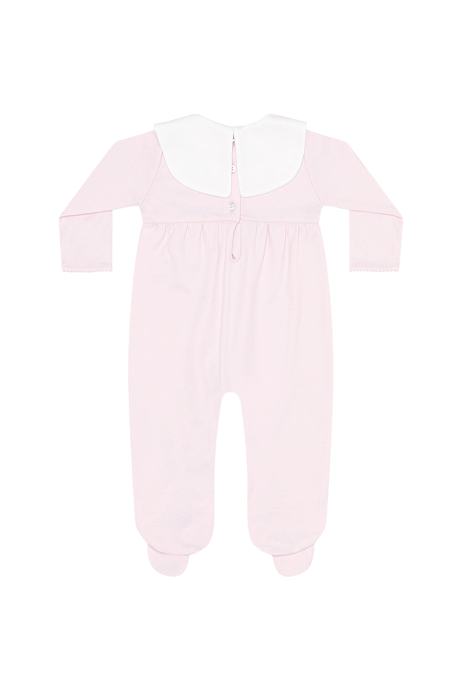 Pink Rocking Horse Embroidered Footie