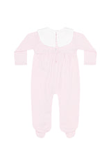 Pink Rocking Horse Embroidered Footie