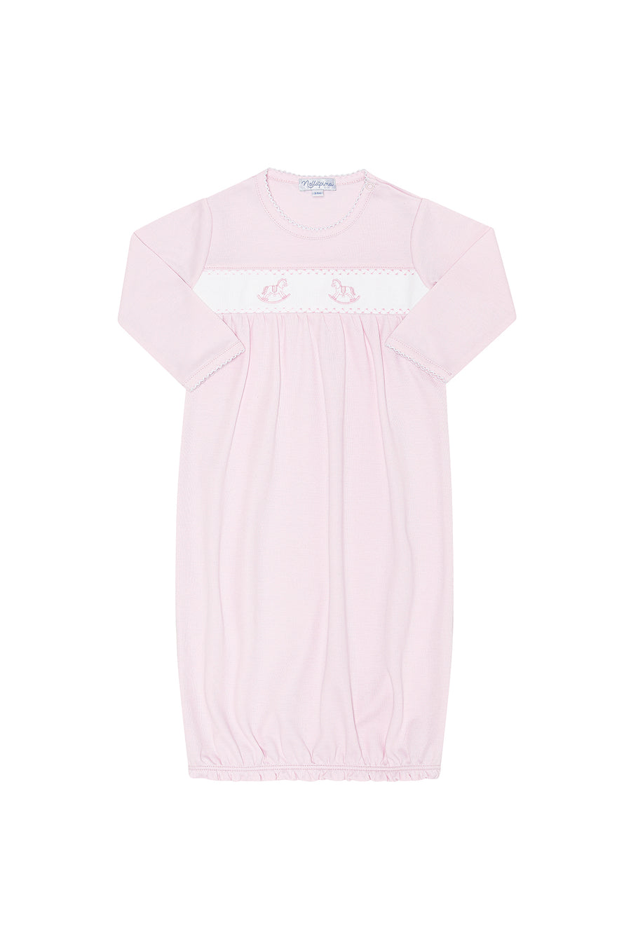 Pink Rocking Horse Embroidered Gown