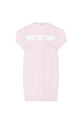 Pink Rocking Horse Embroidered Gown