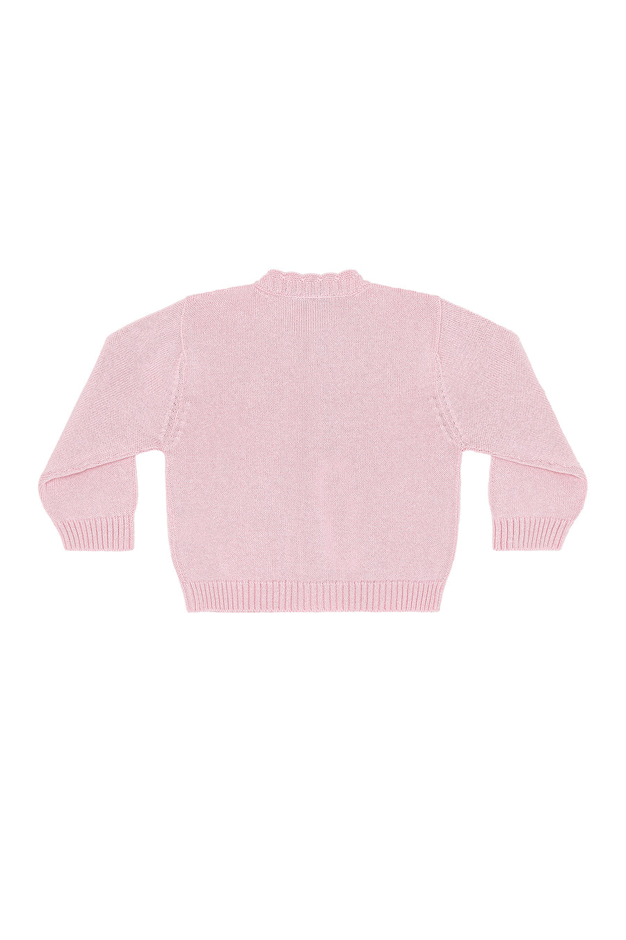 Pink Rocking Horse Embroidered Knit Cardigan