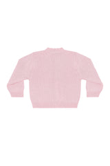 Pink Rocking Horse Embroidered Knit Cardigan