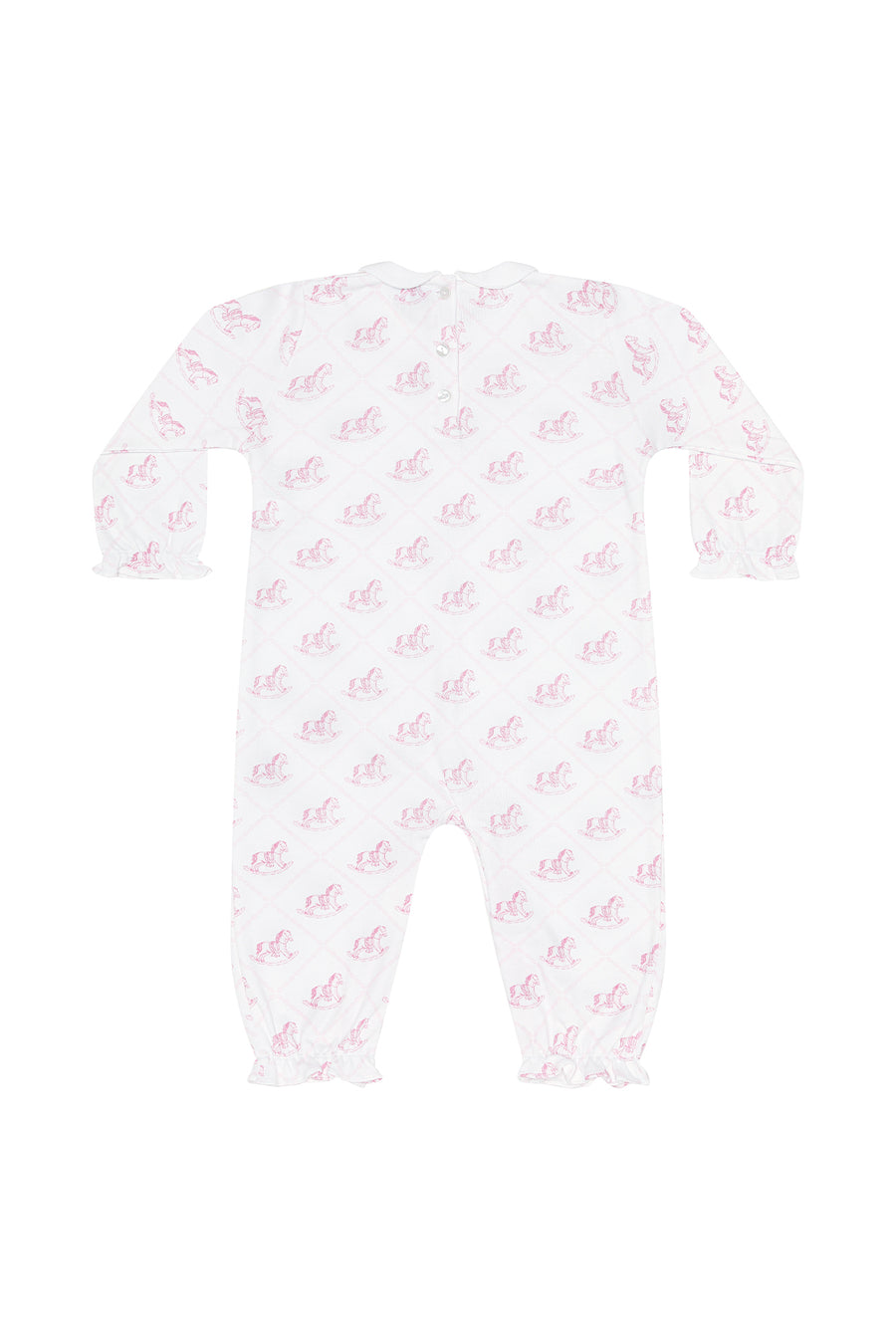 Pink Rocking Horse Romper LS