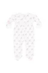 Pink Rocking Horse Smocked Footie