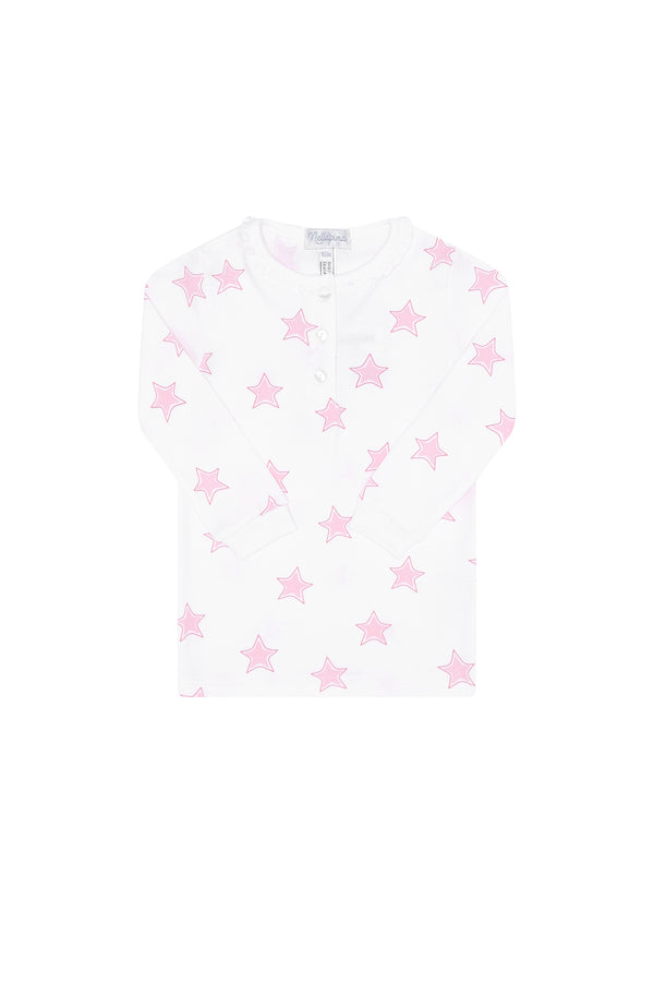 Pink Stars Print Pajama