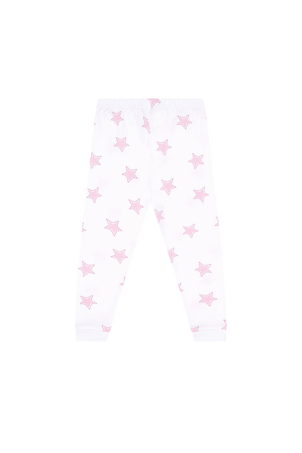 Pink Stars Print Pajama