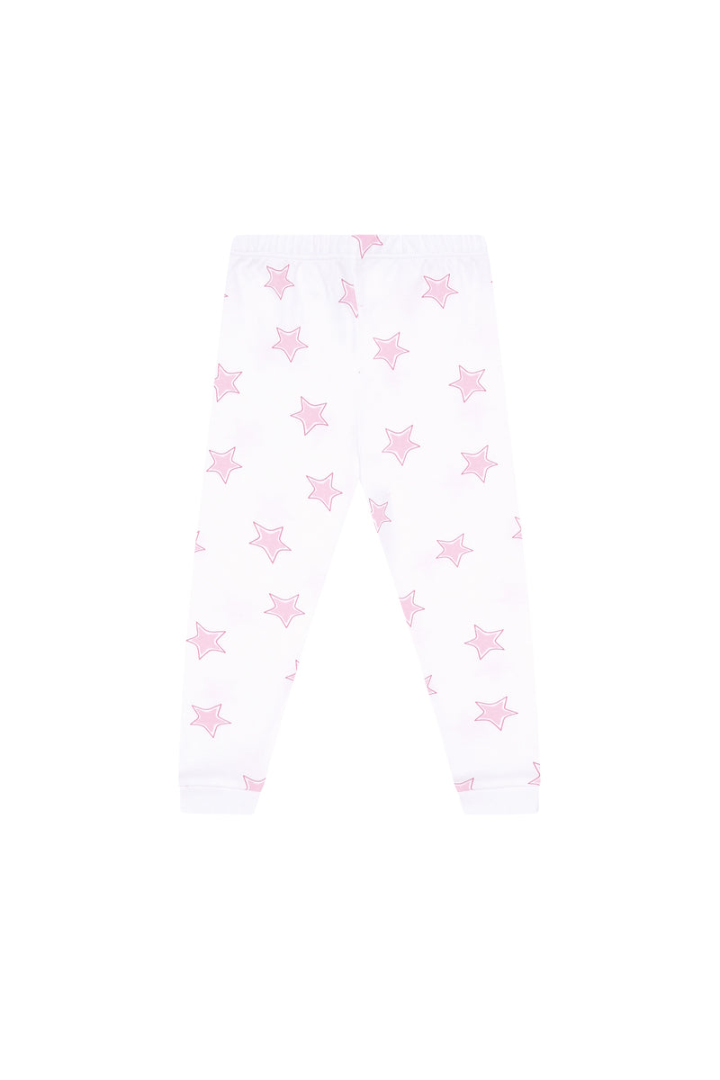 Pink Stars Print Pajama