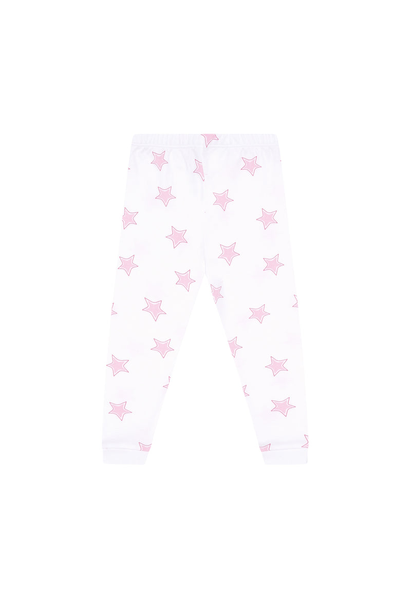 Pink Stars Print Pajama