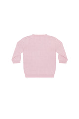 Pink Dotted Knit Cardigan