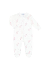 Pink Elephant Zipper Footie