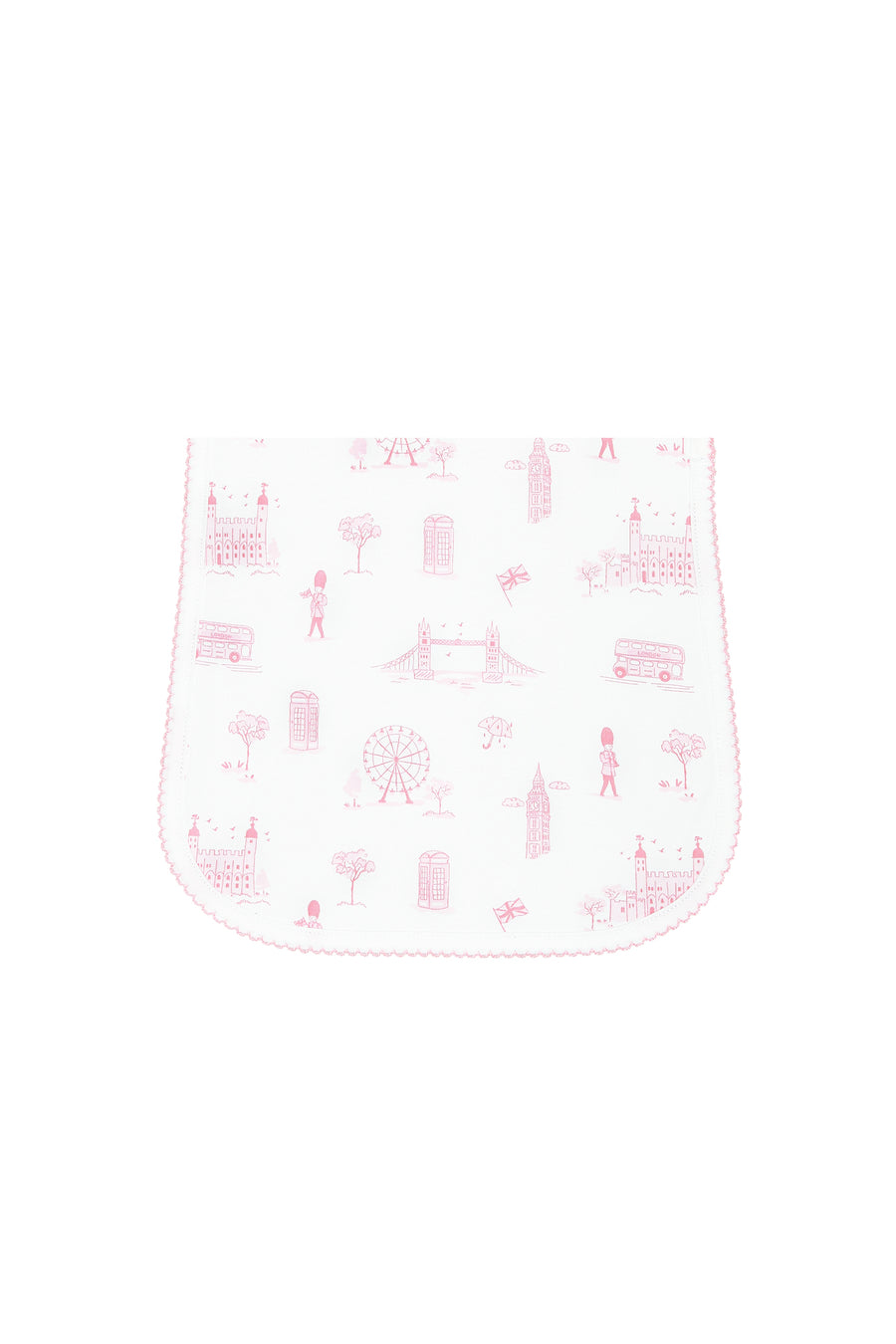 Pink London Toile Burp Cloth