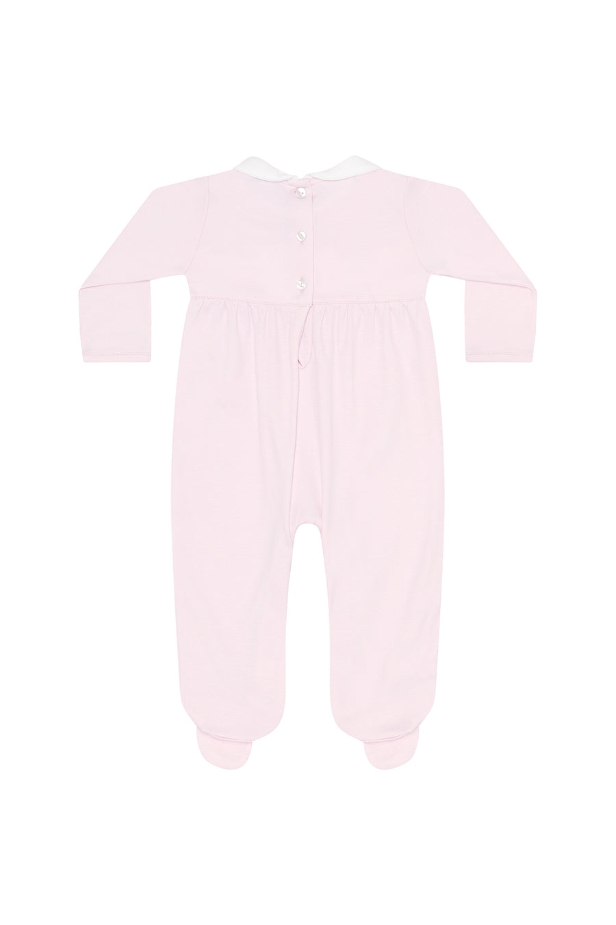Pink Pumpkin Patch Embroidered Footie