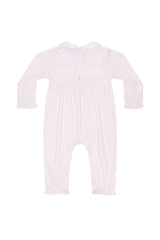 Pink Pumpkin Patch Embroidered Playsuit