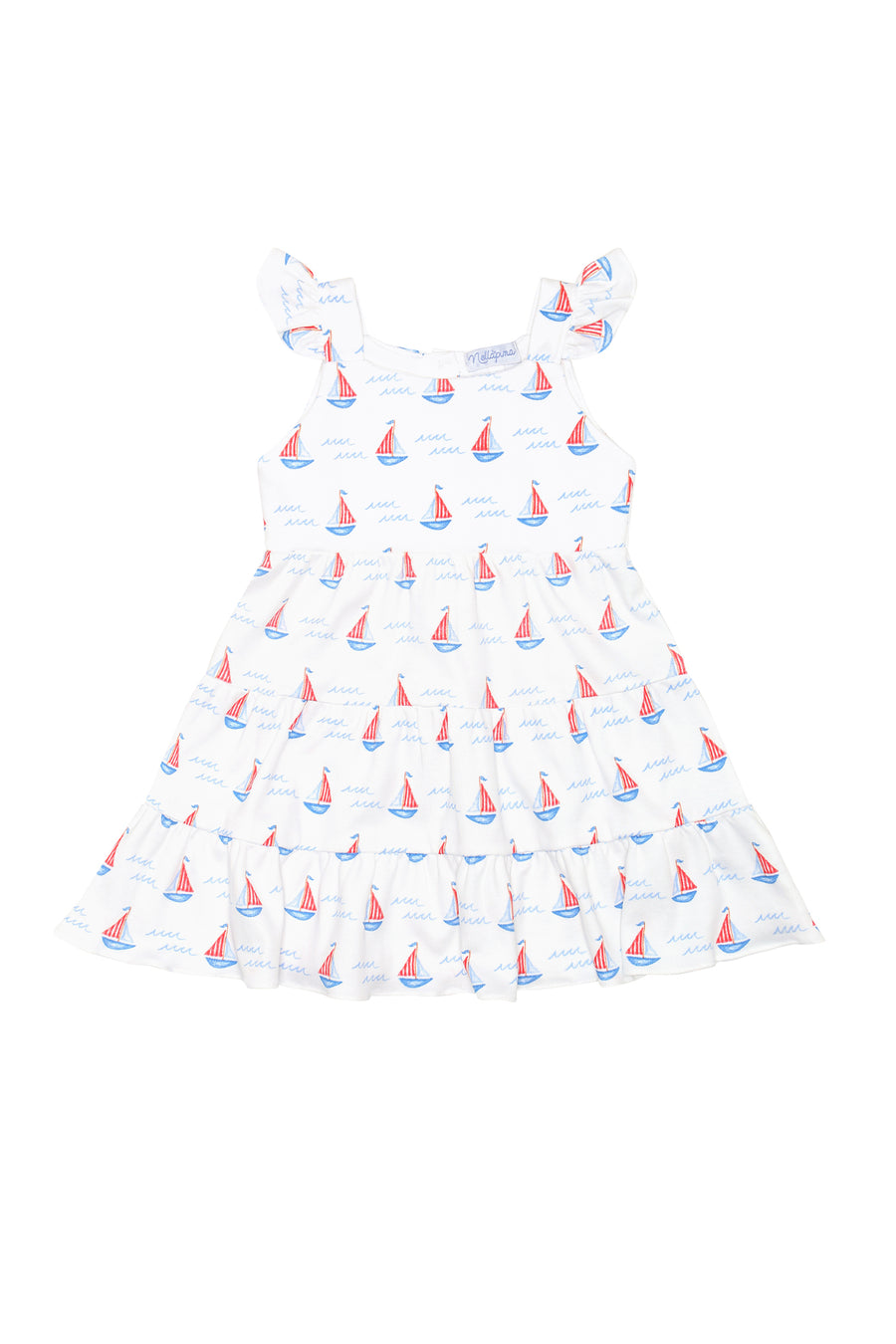 Sailboats Ruffle Dress