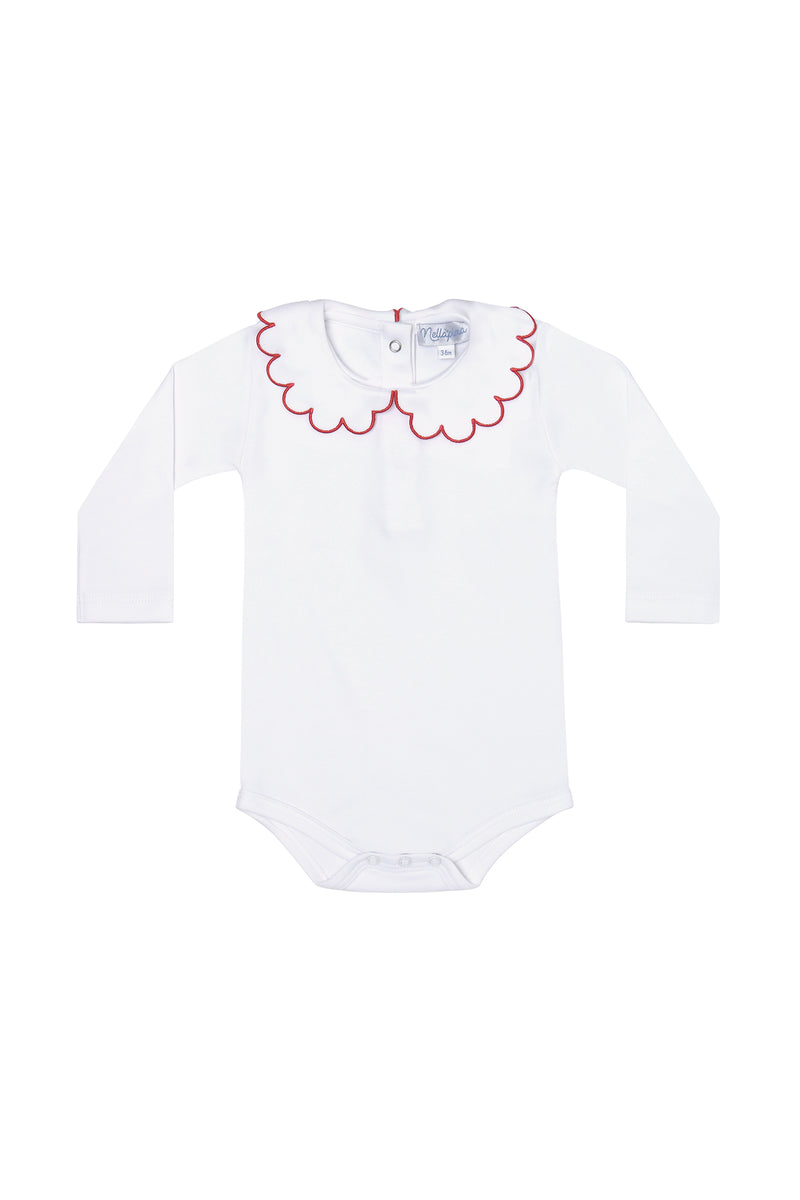Nella Scallops Long Sleeve Onesie