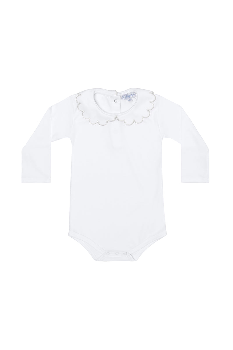 Nella Scallops Long Sleeve Onesie