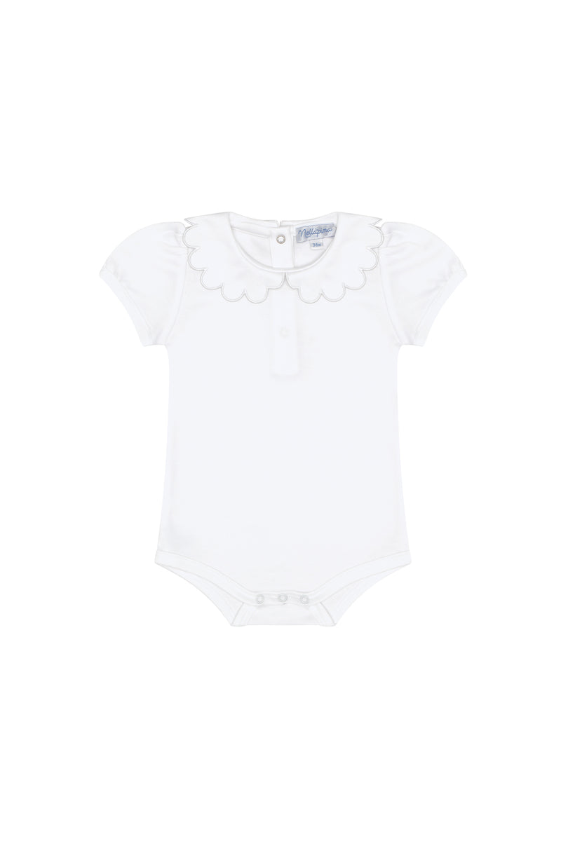 Nella Scallops Short Sleeve Onesie