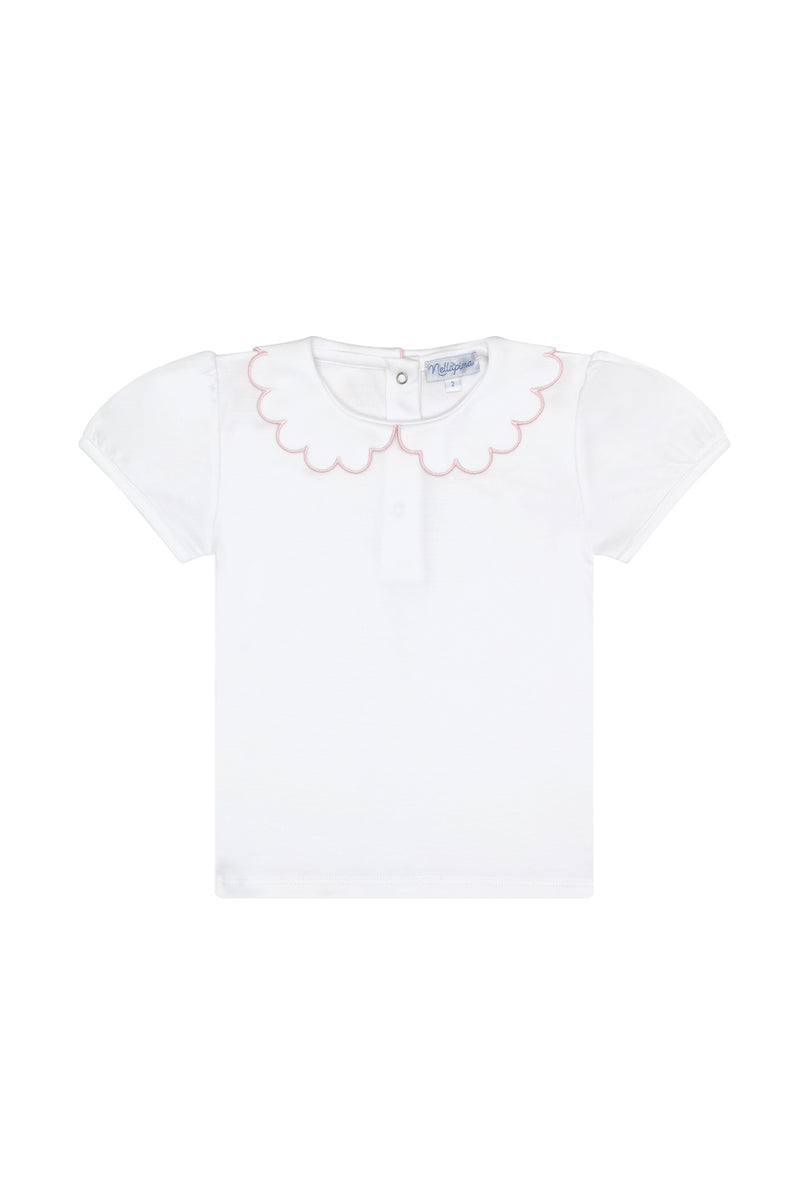 Nella Scallops Short Sleeve Tee