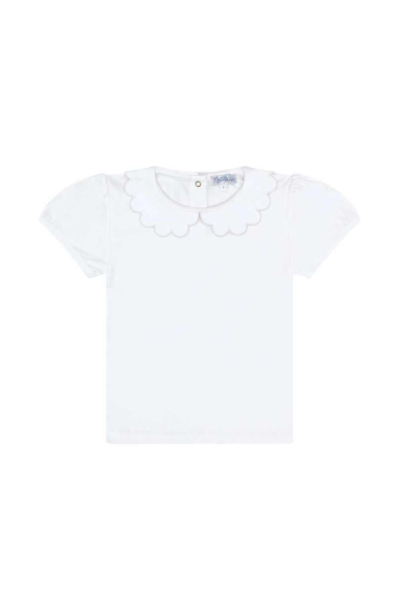 Nella Scallops Short Sleeve Tee