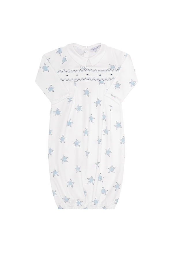 Blue Stars Print Gown