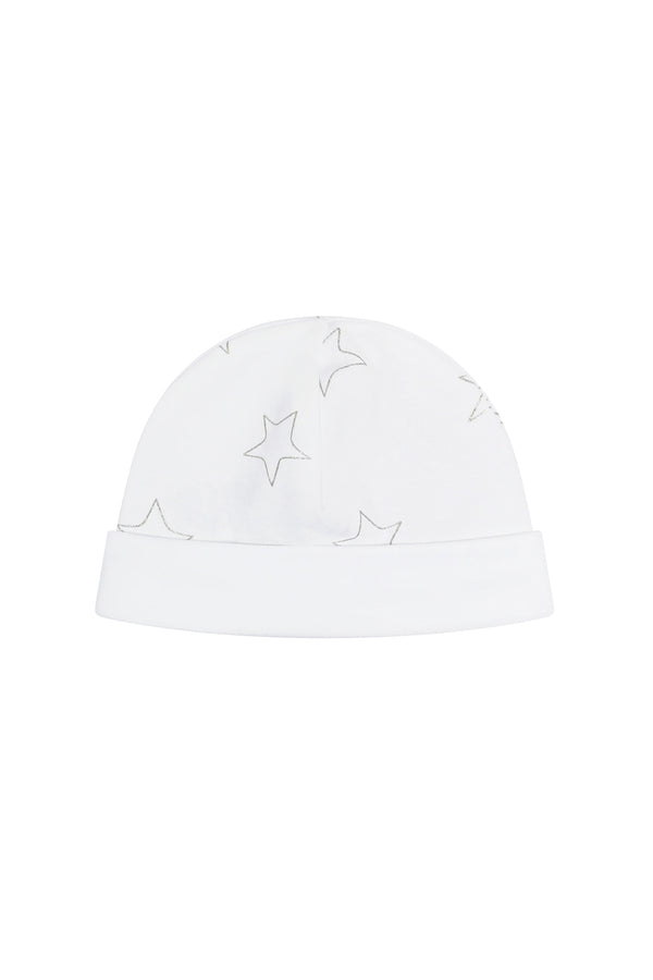 Grey Stars Print Hat