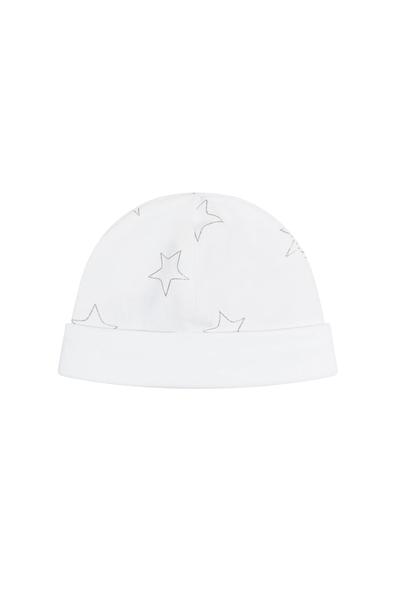 Grey Stars Print Hat